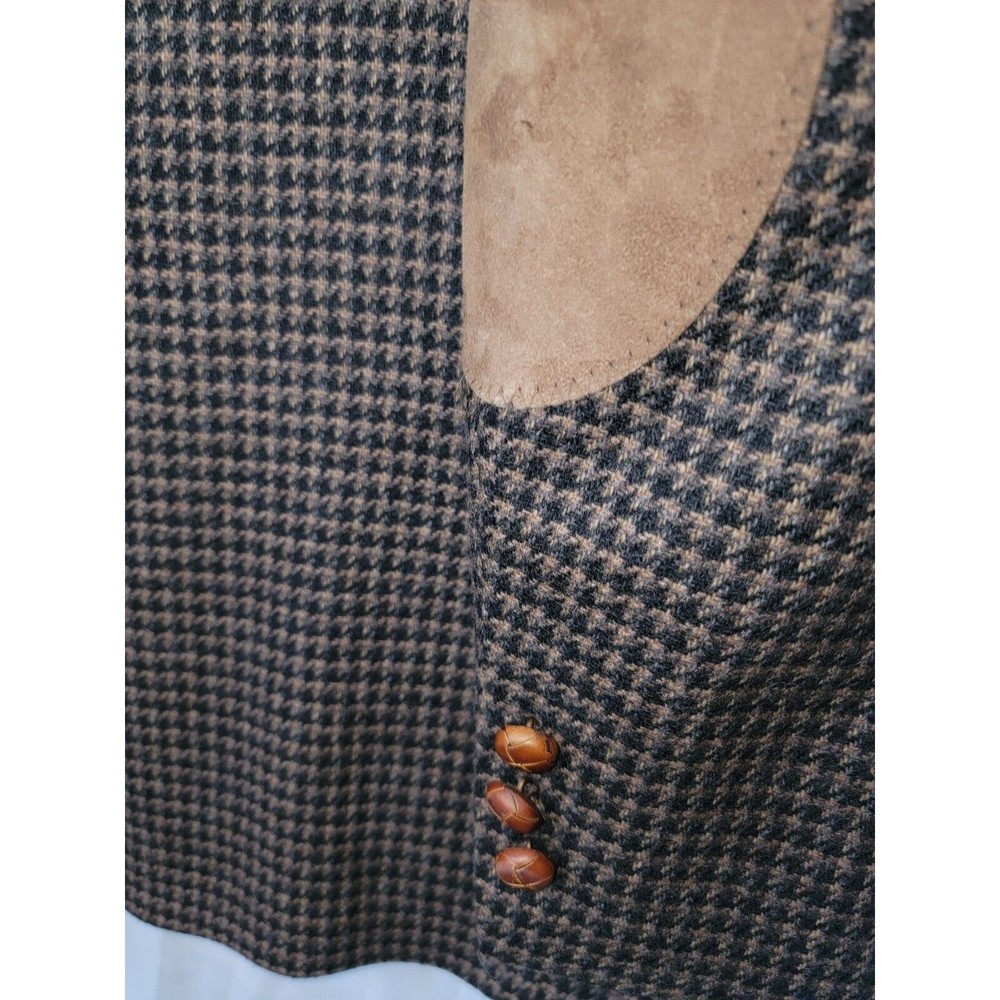Mark Alexander Wool Blend Elbow Patch Blazer Sport Coat Tweed 40 Made in USA VTG - Picture 7 of 13